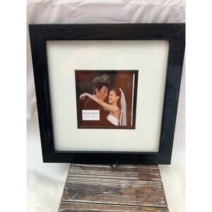 10x10 Photo Frame Matted for 5x5 Photo Wall Hanging Frame GUC Quality Black